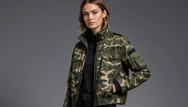 Unleash your style with the women's techwear camo jacket